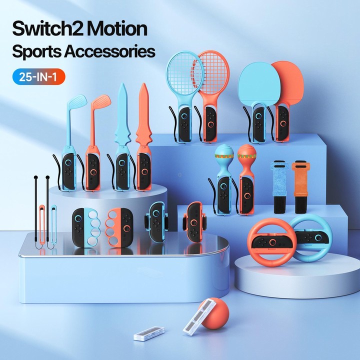 For Nintendo Switch 2 DUX DUCIS 25 in 1 Gaming Motion Sensor Accessory Sports Controller Set