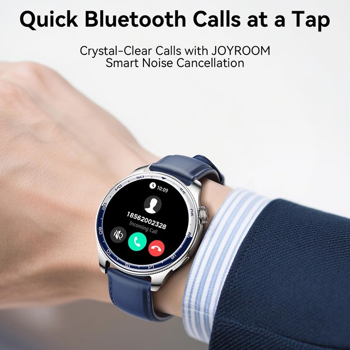 JOYROOM Classic Series JR-FC3 Bluetooth Call Smart Watch Supports Heart Rate Monitoring(Black)