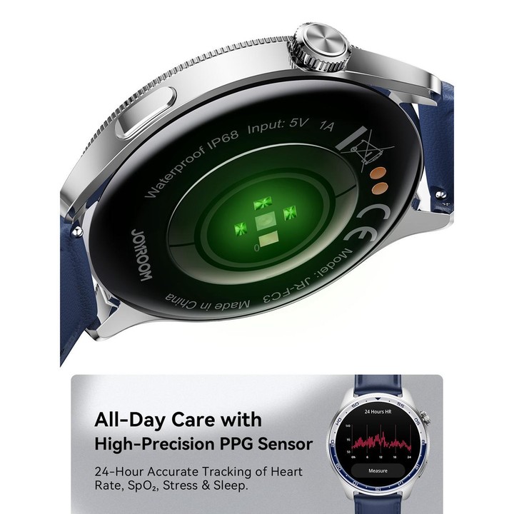 JOYROOM Classic Series JR-FC3 Bluetooth Call Smart Watch Supports Heart Rate Monitoring(Black)