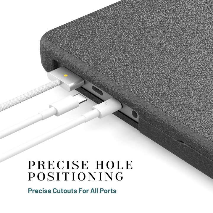 For MacBook Pro 14 inch A3185 / A3401 Business Pro Magnetic Holder Laptop Protective Case(Grey)