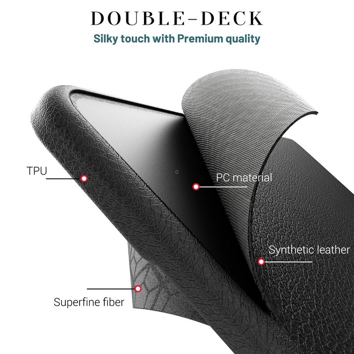 For MacBook Air 13.6 inch A3113 / A3240 Business Pro Magnetic Holder Laptop Protective Case(Black)