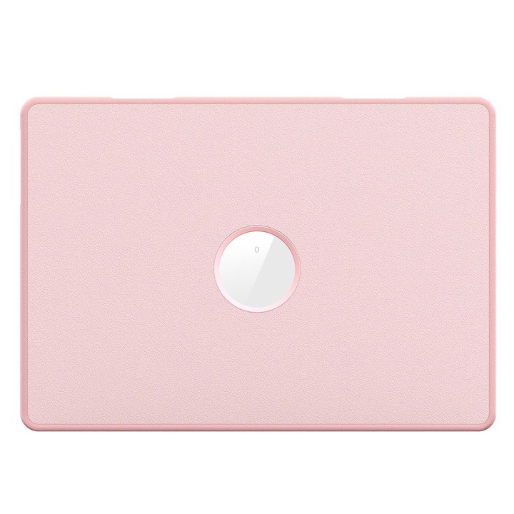 For MacBook Air 15.3 inch A3114 / A3241 Business Pro Magnetic Holder Laptop Protective Case(Pink)