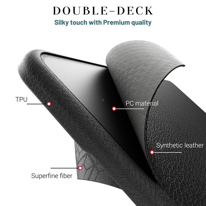 For MacBook Air 15.3 inch A3114 / A3241 Business Pro Magnetic Holder Laptop Protective Case(Black)