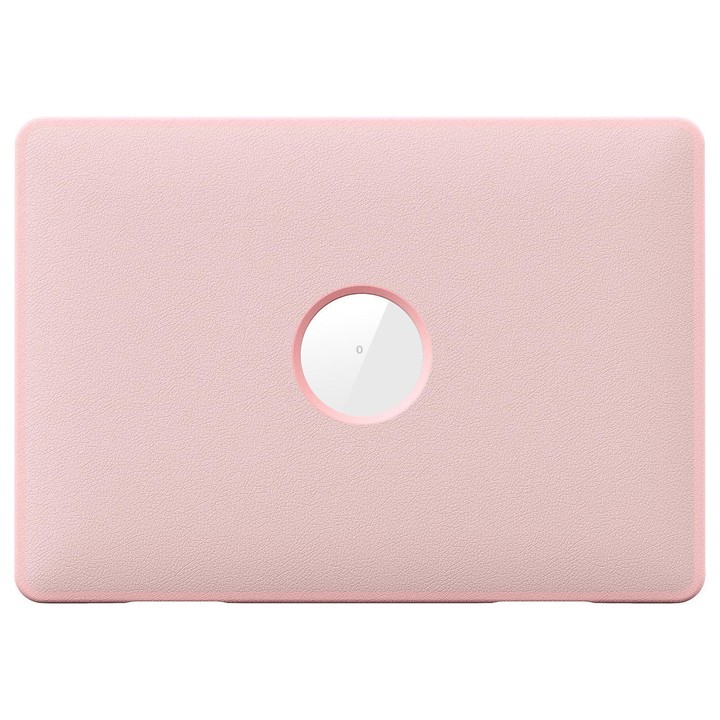 For MacBook Air 13.3 inch A2337 Business Pro Magnetic Holder Laptop Protective Case(Pink)