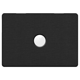 For MacBook Air 15.3 inch A3114 / A3241 Fabric Texture Pro Magnetic Holder Laptop Protective Case(Black)
