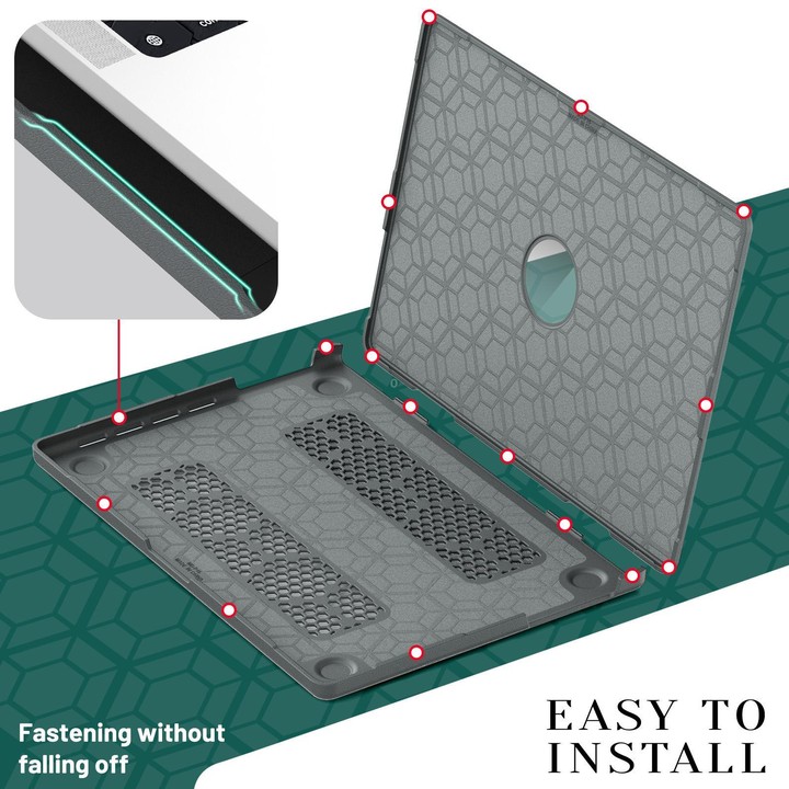 For MacBook Pro 16.2 inch A3403 / A3186 Fabric Texture Pro Magnetic Holder Laptop Protective Case(Grey)