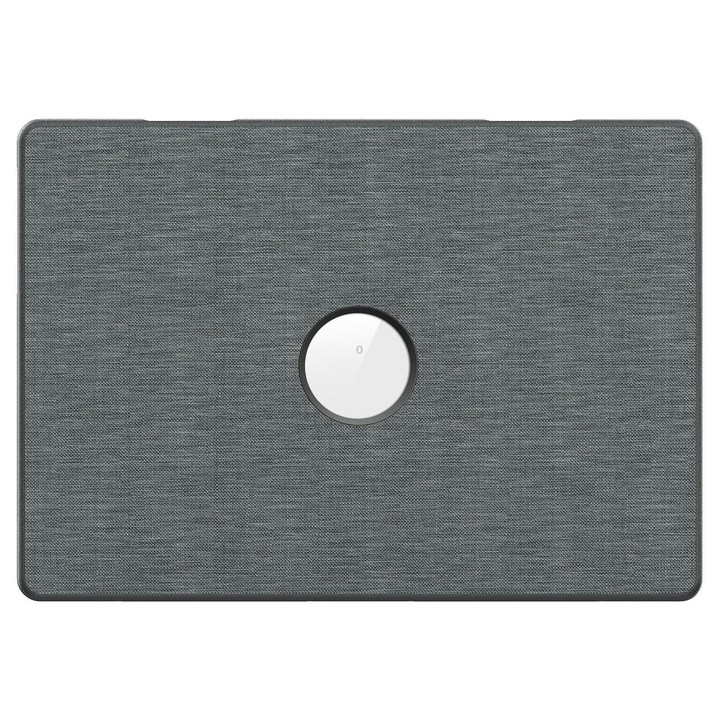 For MacBook Pro 16.2 inch A3403 / A3186 Fabric Texture Pro Magnetic Holder Laptop Protective Case(Grey)