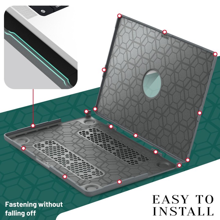 For MacBook Pro 14 inch A3185 / A3401 Fabric Texture Pro Magnetic Holder Laptop Protective Case(Grey)