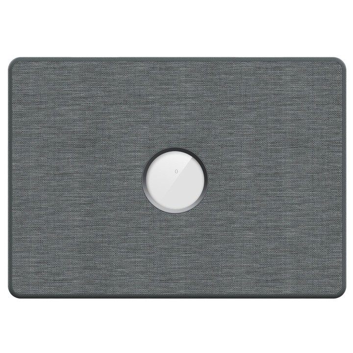 For MacBook Pro 14 inch A3185 / A3401 Fabric Texture Pro Magnetic Holder Laptop Protective Case(Grey)