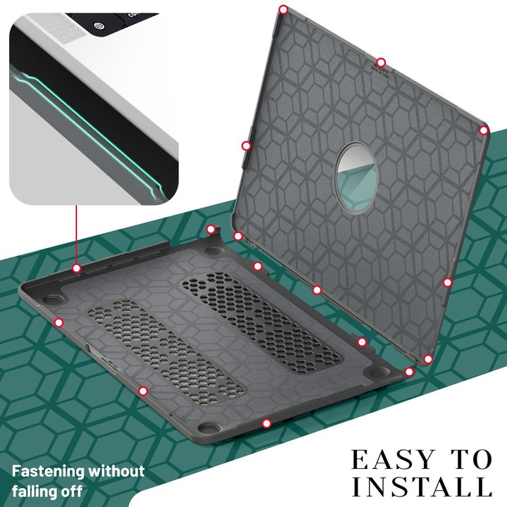 For MacBook Pro 13.3 inch A2289 / A2251 Fabric Texture Pro Magnetic Holder Laptop Protective Case(Grey)