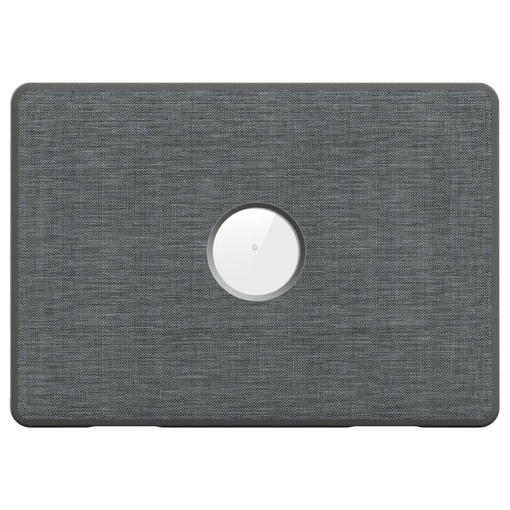 For MacBook Pro 13.3 inch A2289 / A2251 Fabric Texture Pro Magnetic Holder Laptop Protective Case(Grey)