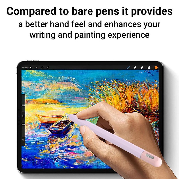 For Apple Pencil Pro / 2 XDcase Contrast Color Silicone Protective Stylus Pen Case(Pink)