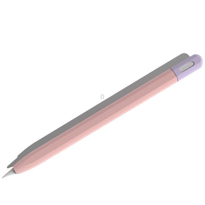 For Apple Pencil USB-C / 3 XDcase Contrast Color Silicone Protective Stylus Pen Case(Pink)