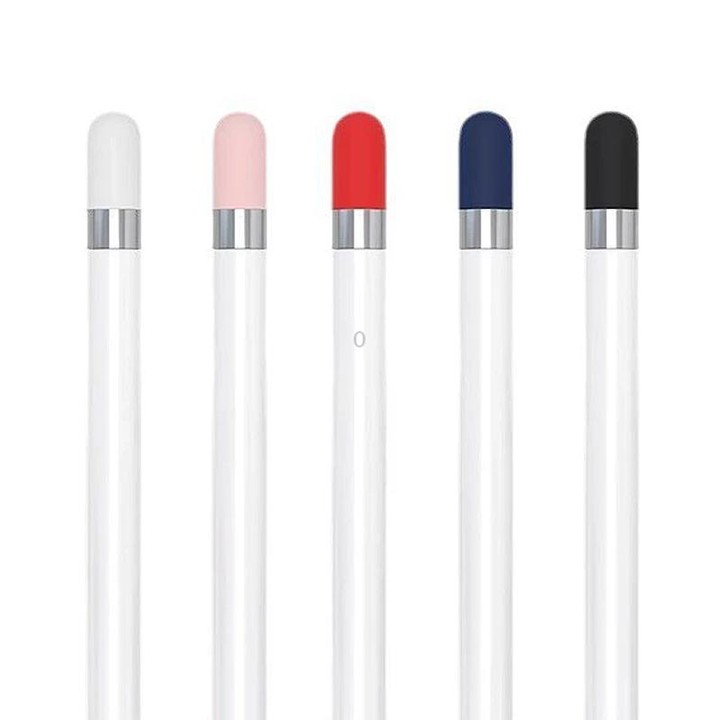 XDcase 4 in 1 Anti-lost Silicone Protective Cover Set For Apple Pencil 1(Blue)