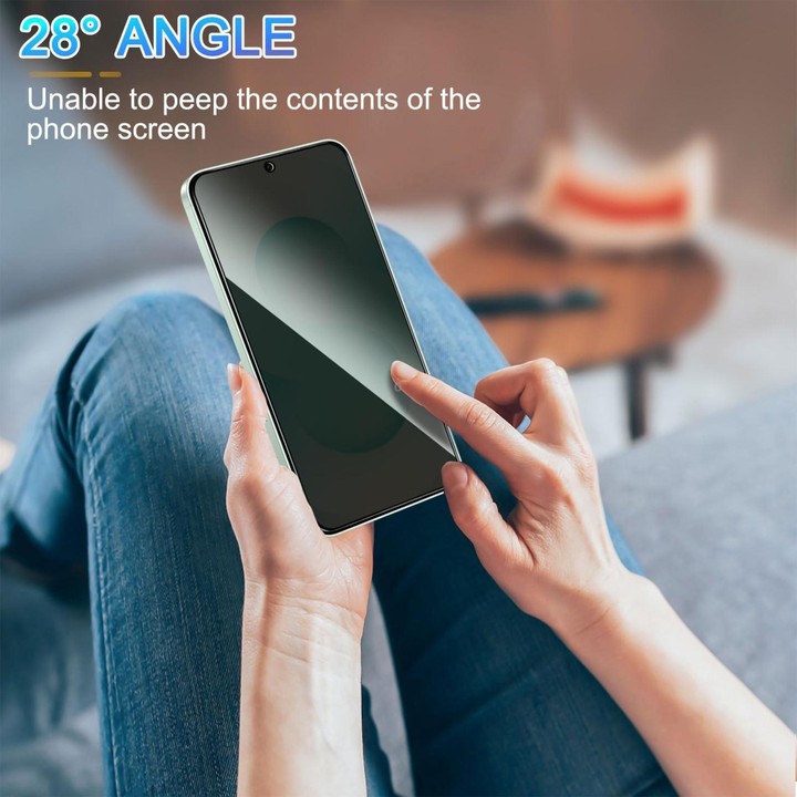 For Galaxy A53 5G 10pcs Kalebol High-Aluminum Screen-Printed Full-Coverage Black-Border Privacy Tempered Glass Film