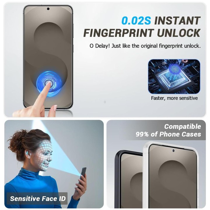 For Galaxy M33 5G Kalebol High-Aluminum Screen-Printed Full-Coverage Anti-Fingerprint Black-Bordered HD Tempered Glass Film