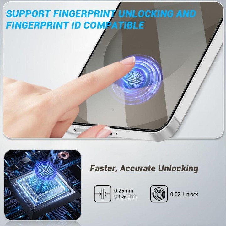 For Galaxy M33 5G Kalebol High-Aluminum Screen-Printed Full-Coverage Anti-Fingerprint Black-Bordered HD Tempered Glass Film