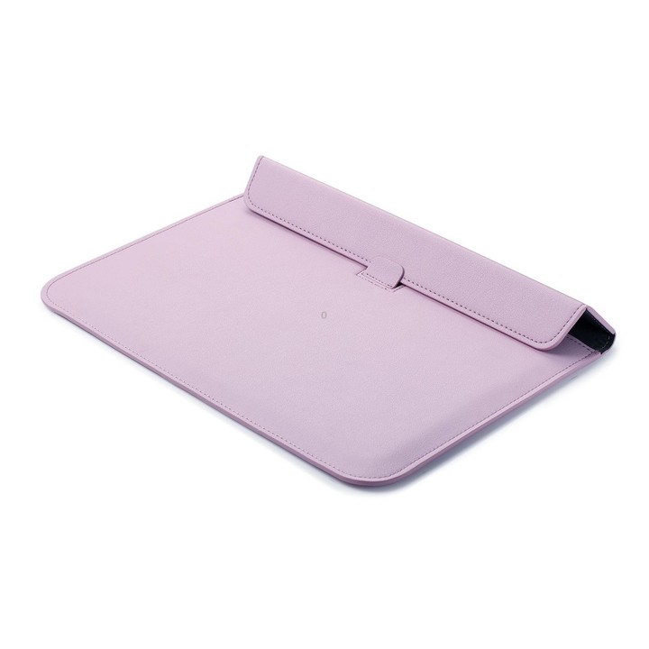 PU Leather Ultra-thin Envelope Bag Laptop Bag for MacBook Air / Pro 11 inch, with Stand Function(Pink)