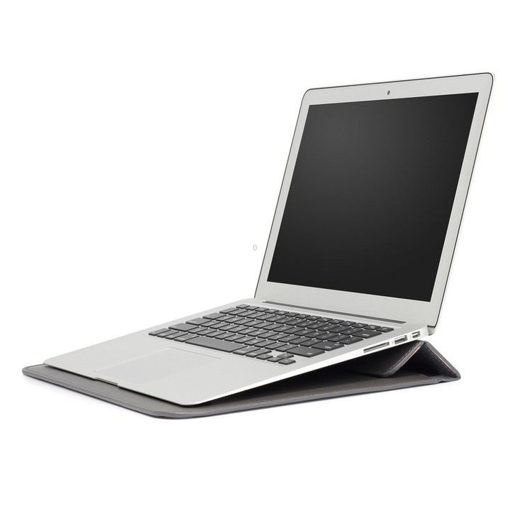 PU Leather Ultra-thin Envelope Bag Laptop Bag for MacBook Air / Pro 11 inch, with Stand Function(Space Gray)