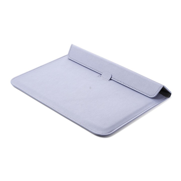 PU Leather Ultra-thin Envelope Bag Laptop Bag for MacBook Air / Pro 11 inch, with Stand Function(Tranquil Blue)