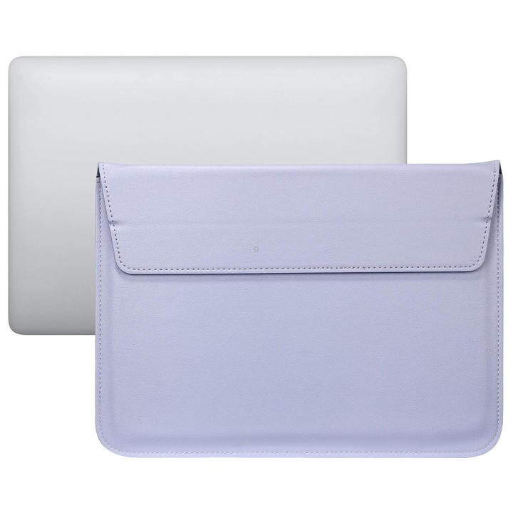 PU Leather Ultra-thin Envelope Bag Laptop Bag for MacBook Air / Pro 11 inch, with Stand Function(Tranquil Blue)