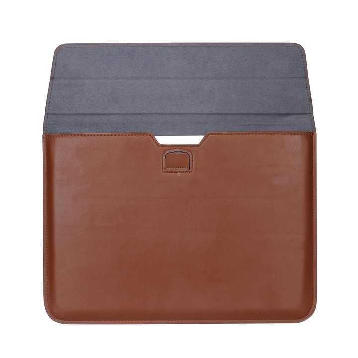 PU Leather Ultra-thin Envelope Bag Laptop Bag for MacBook Air / Pro 13 inch, with Stand Function(Mint Green)