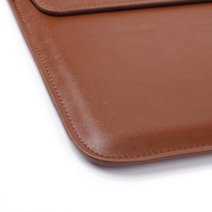PU Leather Ultra-thin Envelope Bag Laptop Bag for MacBook Air / Pro 15 inch, with Stand Function(Sky Blue)