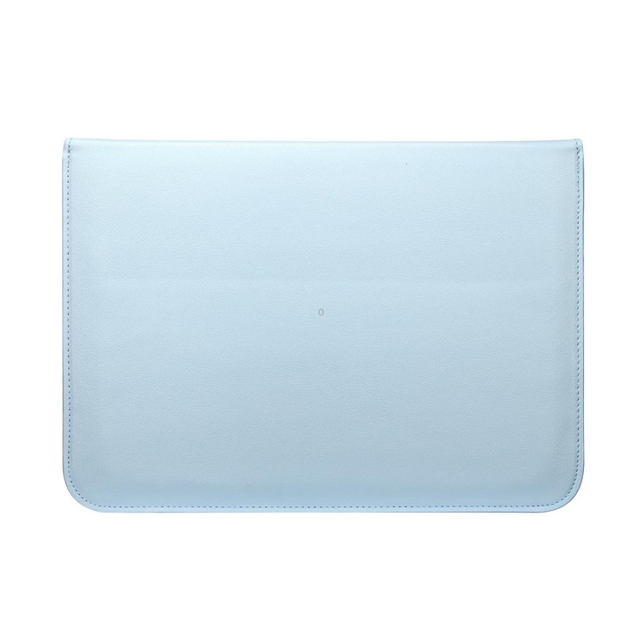 PU Leather Ultra-thin Envelope Bag Laptop Bag for MacBook Air / Pro 15 inch, with Stand Function(Sky Blue)