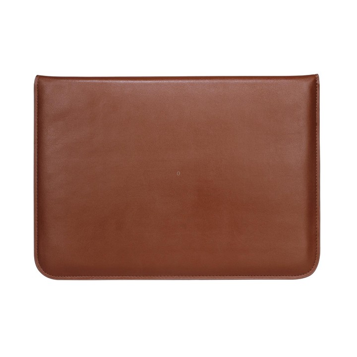 PU Leather Ultra-thin Envelope Bag Laptop Bag for MacBook Air / Pro 15 inch, with Stand Function (Brown)