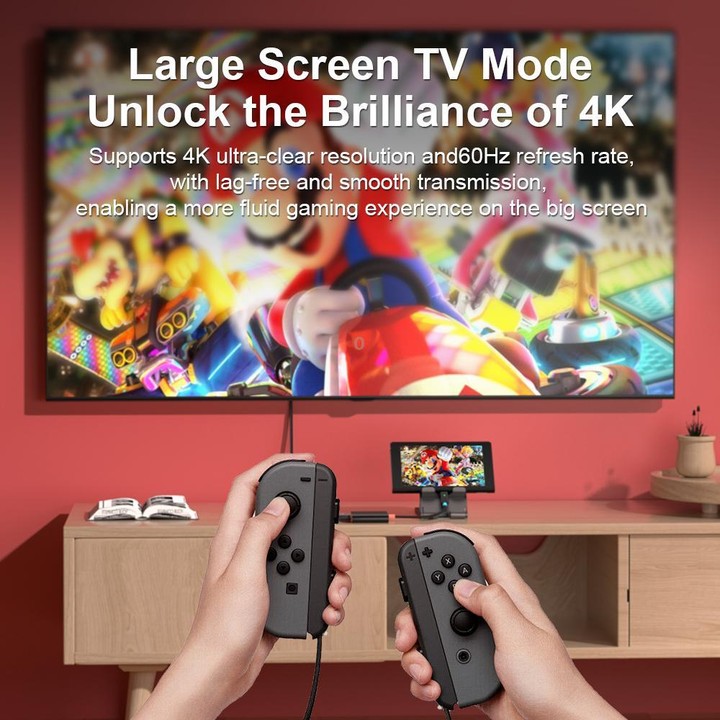 For Nintendo Switch 3 in 1 Type-C to HDMI + USB 3.0 + Type-C PD Charging Port Desktop Docking Station