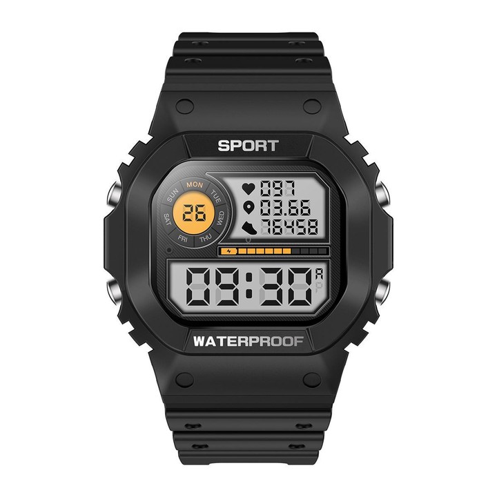LC31 1.75 inch TFT Full Touch Screen Bluetooth Call Outdoor Sports Smart Watch with Flashlight(Black)