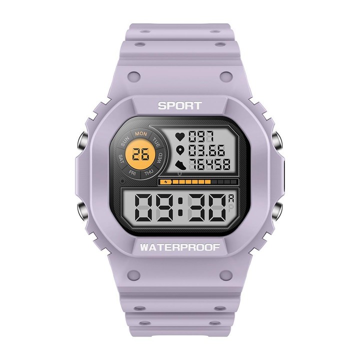LC31 1.75 inch TFT Full Touch Screen Bluetooth Call Outdoor Sports Smart Watch with Flashlight(Purple)