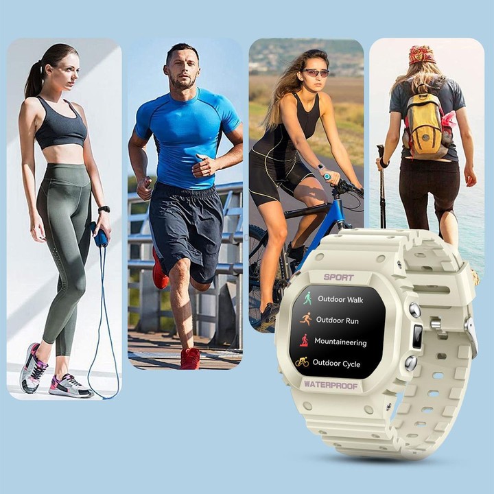 LC31 1.75 inch TFT Full Touch Screen Bluetooth Call Outdoor Sports Smart Watch with Flashlight(Purple)