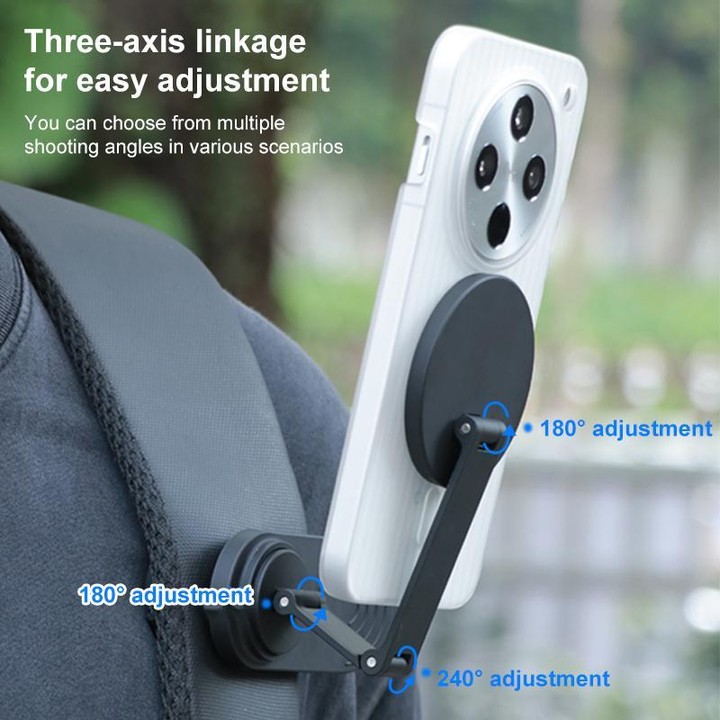 RUIGPRO Magnetic Backpack Clip Mount for Phone & Camera, Type:Clip + Base + Adapter