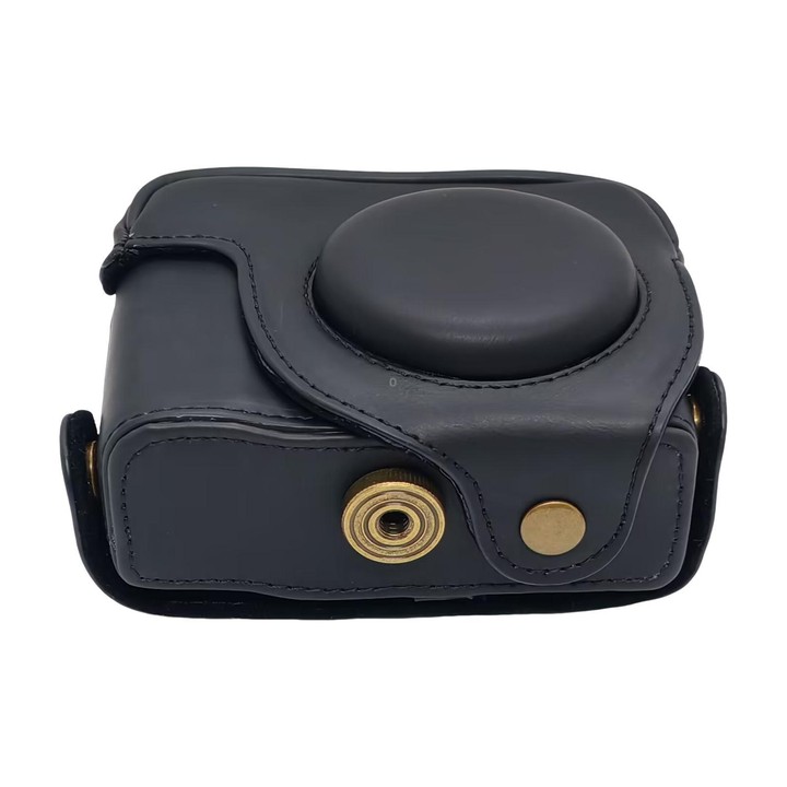 For Canon PowerShot G10 / G11 / G12 Retro Leather Full Body Camera Cover Bag with Strap(Black)