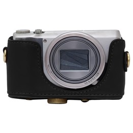 For Sony DSC-HX30 / HX50 / HX60 Retro Leather Full Body Camera Cover Bag with Strap(Black)