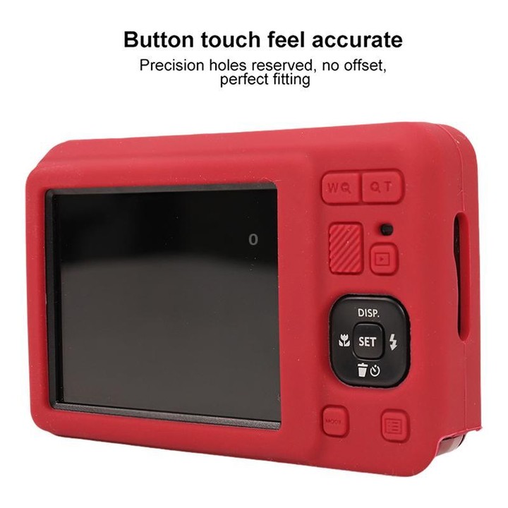 For Kodak Pixpro FZ55 Glossy Soft Silicone Protective Case(Rose Red)