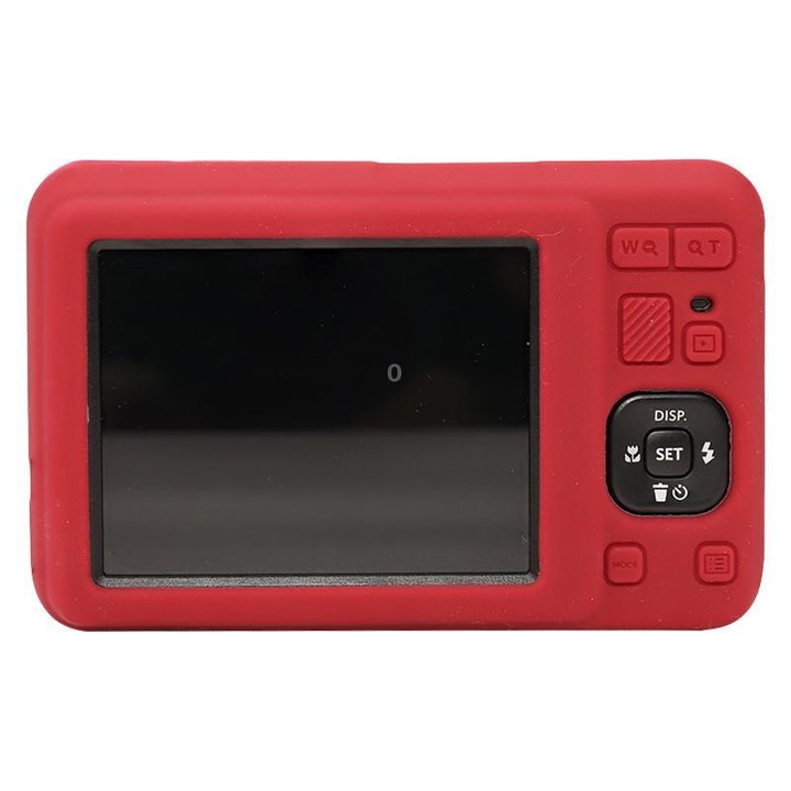 For Kodak Pixpro FZ55 Glossy Soft Silicone Protective Case(Rose Red)