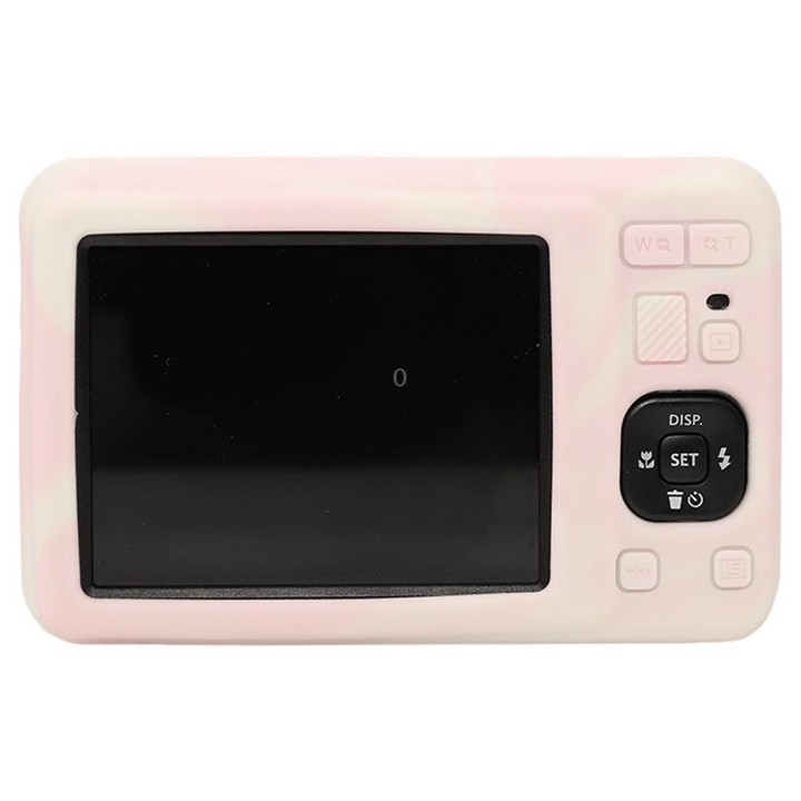 For Kodak Pixpro FZ55 Glossy Soft Silicone Protective Case(Mist Pink)