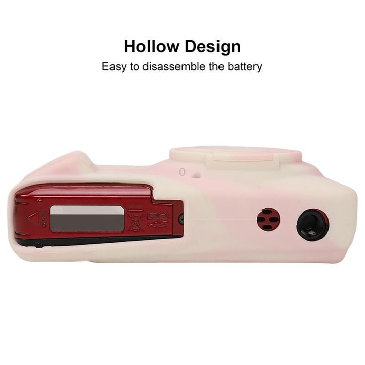 For Kodak Pixpro FZ55 Glossy Soft Silicone Protective Case(Mist Pink)