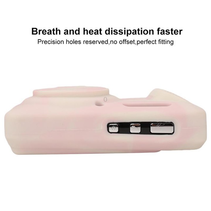 For Kodak Pixpro FZ55 Glossy Soft Silicone Protective Case(Mist Pink)