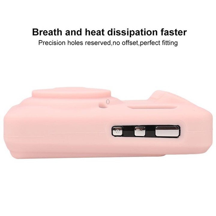For Kodak Pixpro FZ55 Glossy Soft Silicone Protective Case(Sweet Smoke Pink)