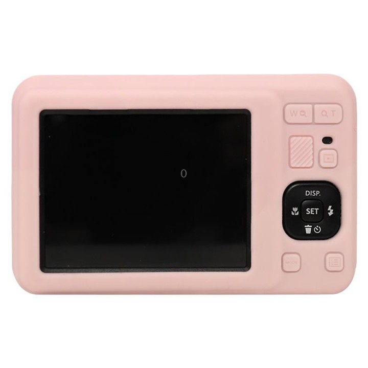 For Kodak Pixpro FZ55 Glossy Soft Silicone Protective Case(Sweet Smoke Pink)