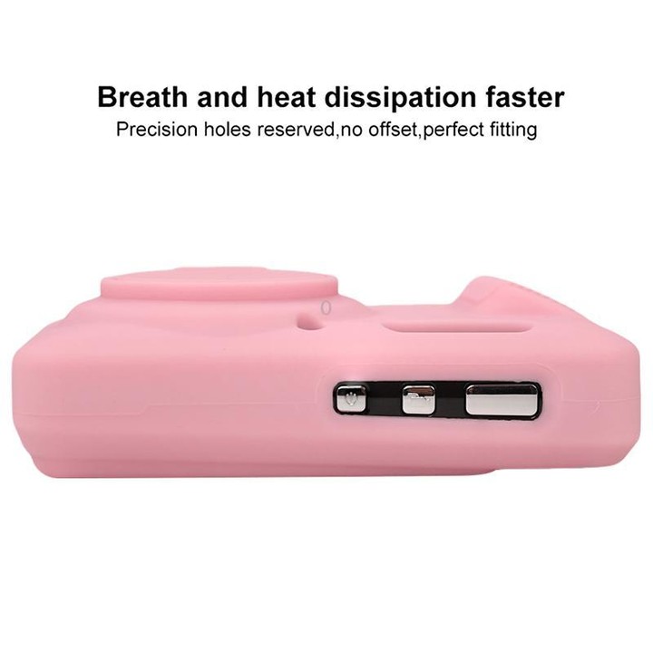 For Kodak Pixpro FZ55 Glossy Soft Silicone Protective Case(Pink)
