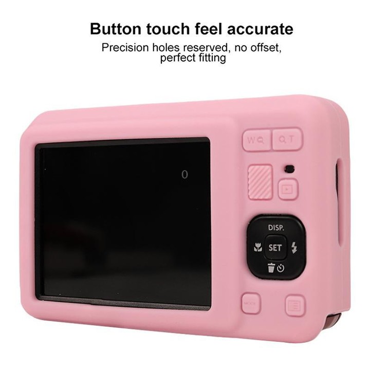 For Kodak Pixpro FZ55 Glossy Soft Silicone Protective Case(Pink)