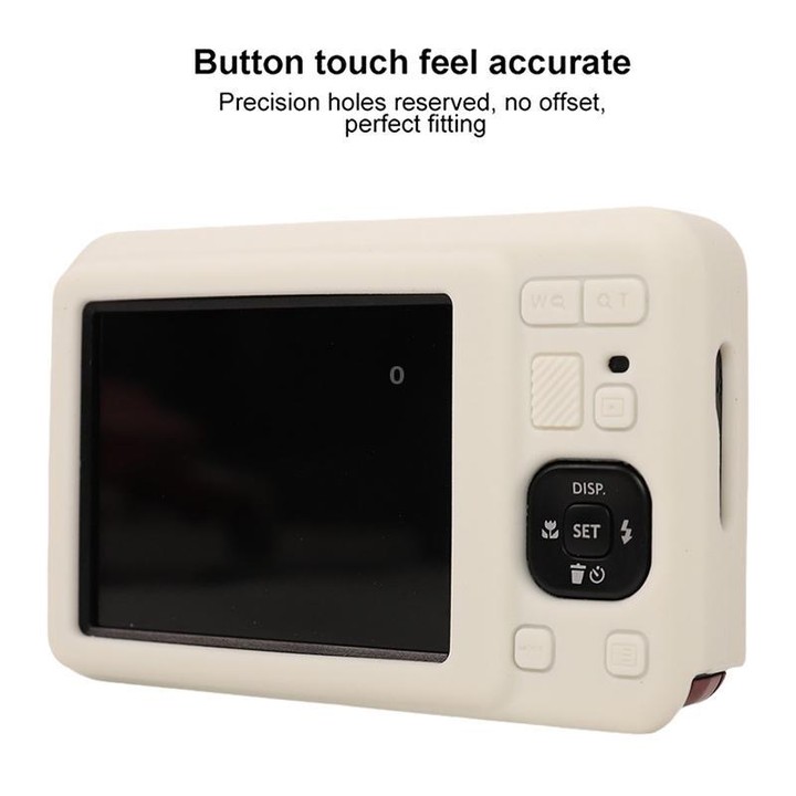For Kodak Pixpro FZ55 Glossy Soft Silicone Protective Case(White)