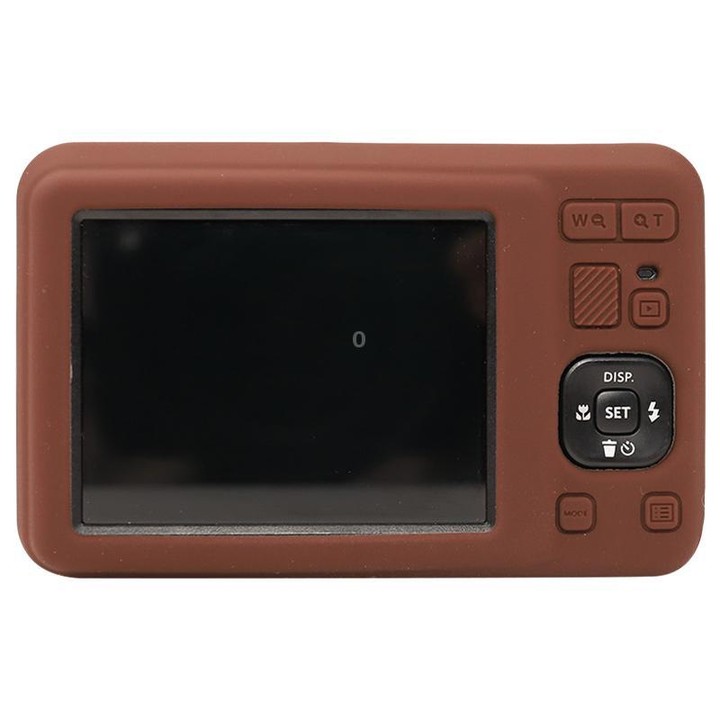 For Kodak Pixpro FZ55 Glossy Soft Silicone Protective Case(Coffee)