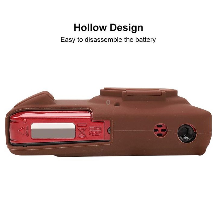 For Kodak Pixpro FZ55 Glossy Soft Silicone Protective Case(Coffee)