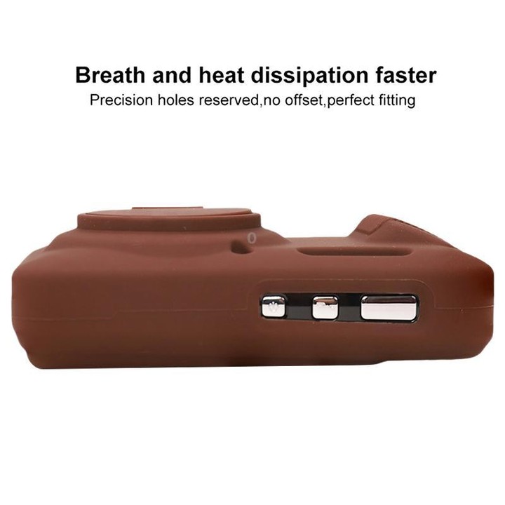 For Kodak Pixpro FZ55 Glossy Soft Silicone Protective Case(Coffee)
