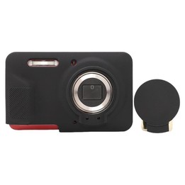 For Kodak Pixpro FZ55 Glossy Soft Silicone Protective Case(Black)